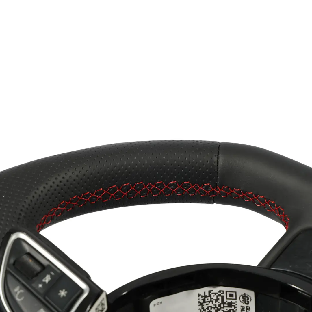 NUEVO Cuero Negro Fondo Plano Hilo Rojo para Audi A1 S1 8X Volante con número de pieza 8X0419091P Audi A1 S1 8X Volante NUEVO Cuero Negro Fondo Plano Hilo Rojo - SKU 8X0419091P-1 - Número de pieza 8X0419091P