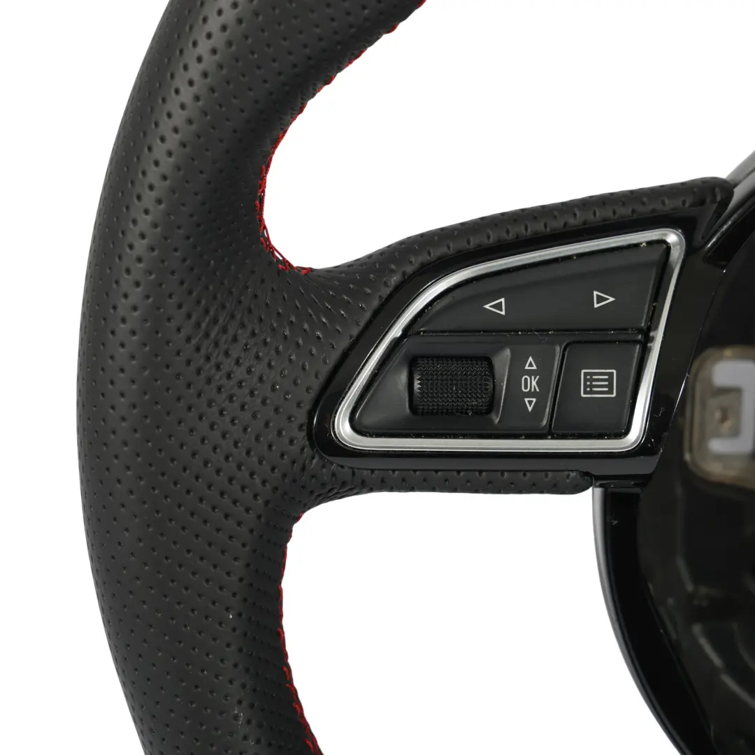 Audi A1 S1 8X Volante NUEVO Cuero Negro Fondo Plano Hilo Rojo - SKU 8X0419091P-1 - Número de pieza 8X0419091P