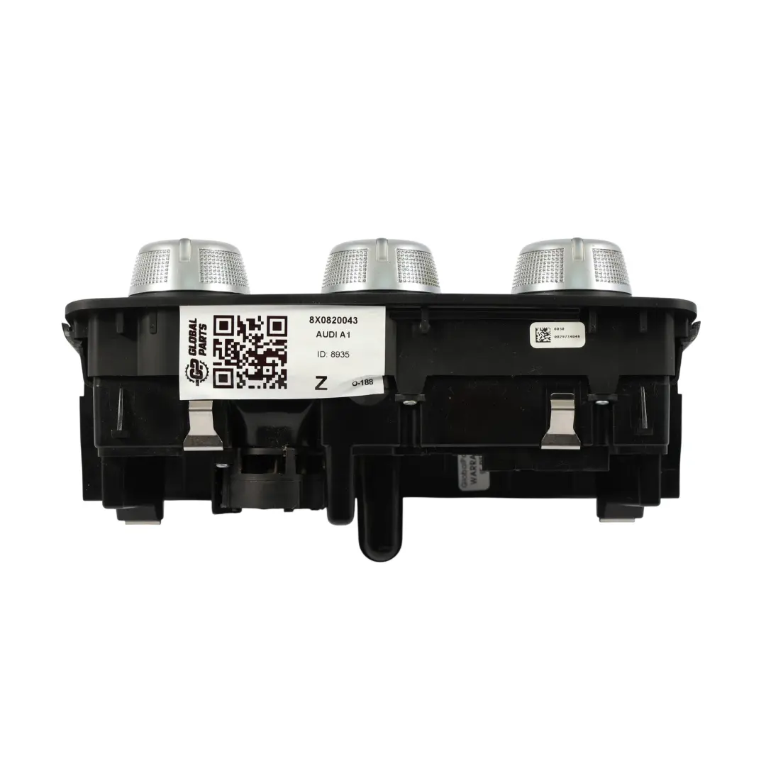 Audi A1 8X Air Conditioning Control Panel Climate Control A/C Switch - SKU 8X0820043 - Part number 8X0820043