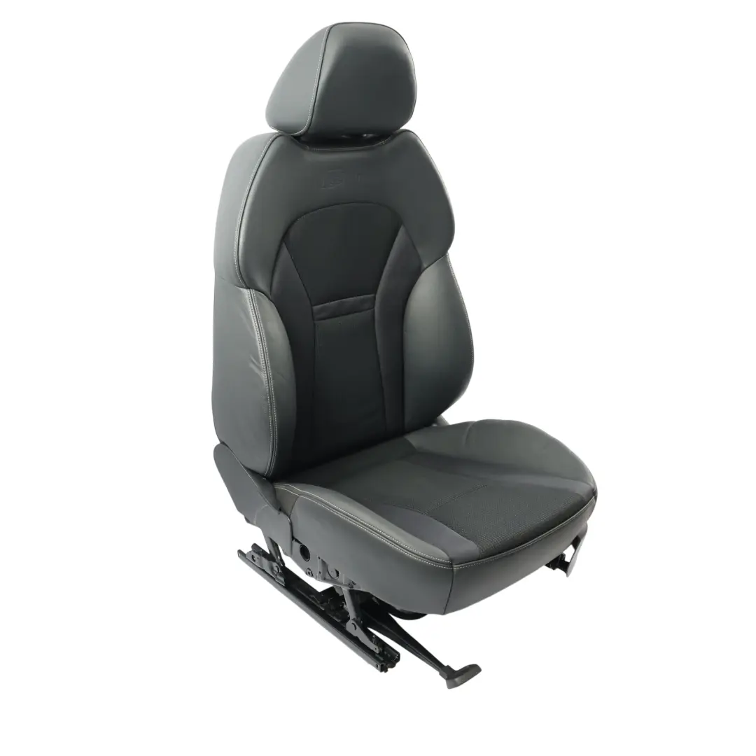 Audi A1 8X 3 Door Sport Seat Front Left N/S Interior Half Leather Soul Silver - SKU 8X0881805AB-1 - Part number 8X0881805AB