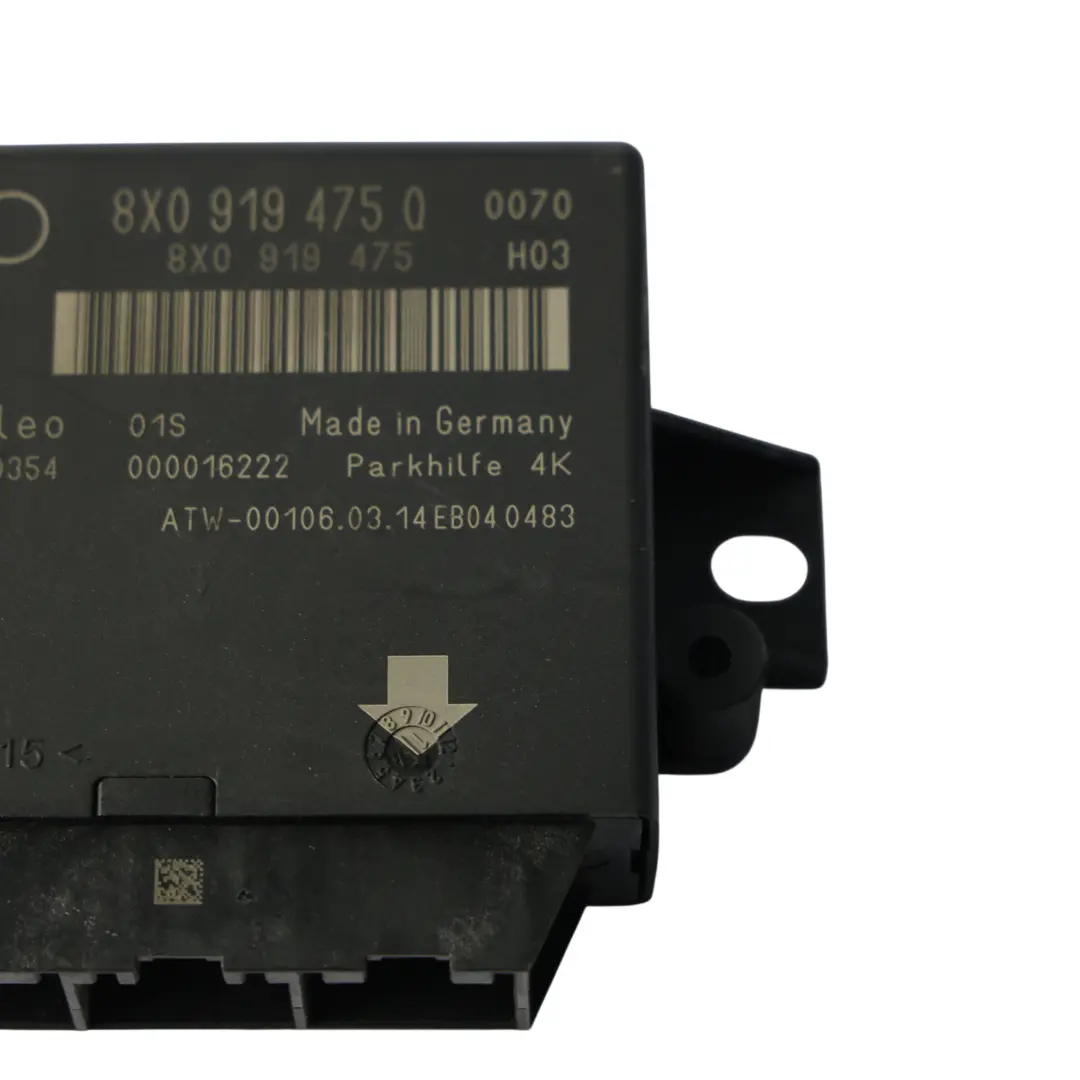 Audi Q3 8U Module De Commande D'Assistance Stationnement PDC - SKU 8X0919475Q - Numéro de pièce 8X0919475Q