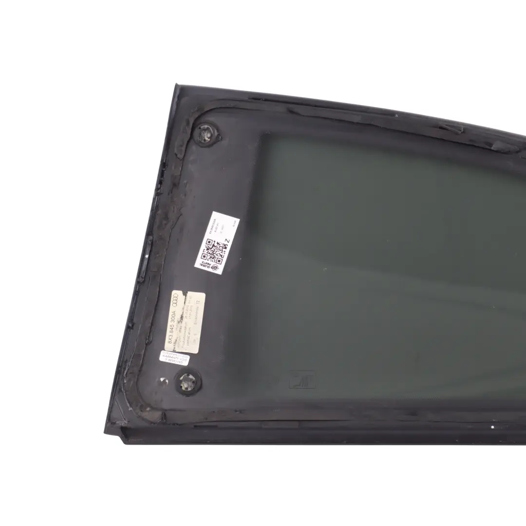 Audi A1 8X Rear Quarter Side Window Glass Right O/S Tinted - SKU 8X3845300A - Part number 8X3845300A