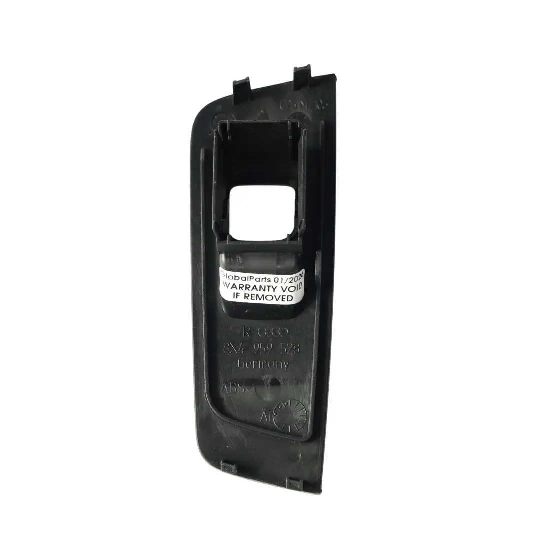 Fensterheberschalter Umrandung Hinten Rechts für Audi A1 S1 8X mit Teilenummer 8X4959528 Audi A1 S1 8X Fensterheberschalter Umrandung Hinten Rechts - SKU 8X4959528 - Teilenummer 8X4959528