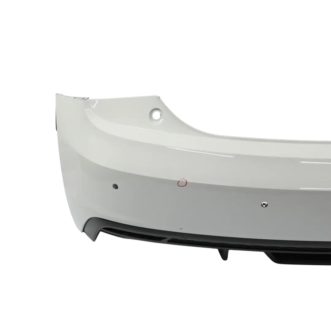 Audi A1 8X Rear Bumper Panel S Line Parktronic Glacier White Pearl - S9R - SKU 8XA807067C-MGW - Part number 8XA807067C