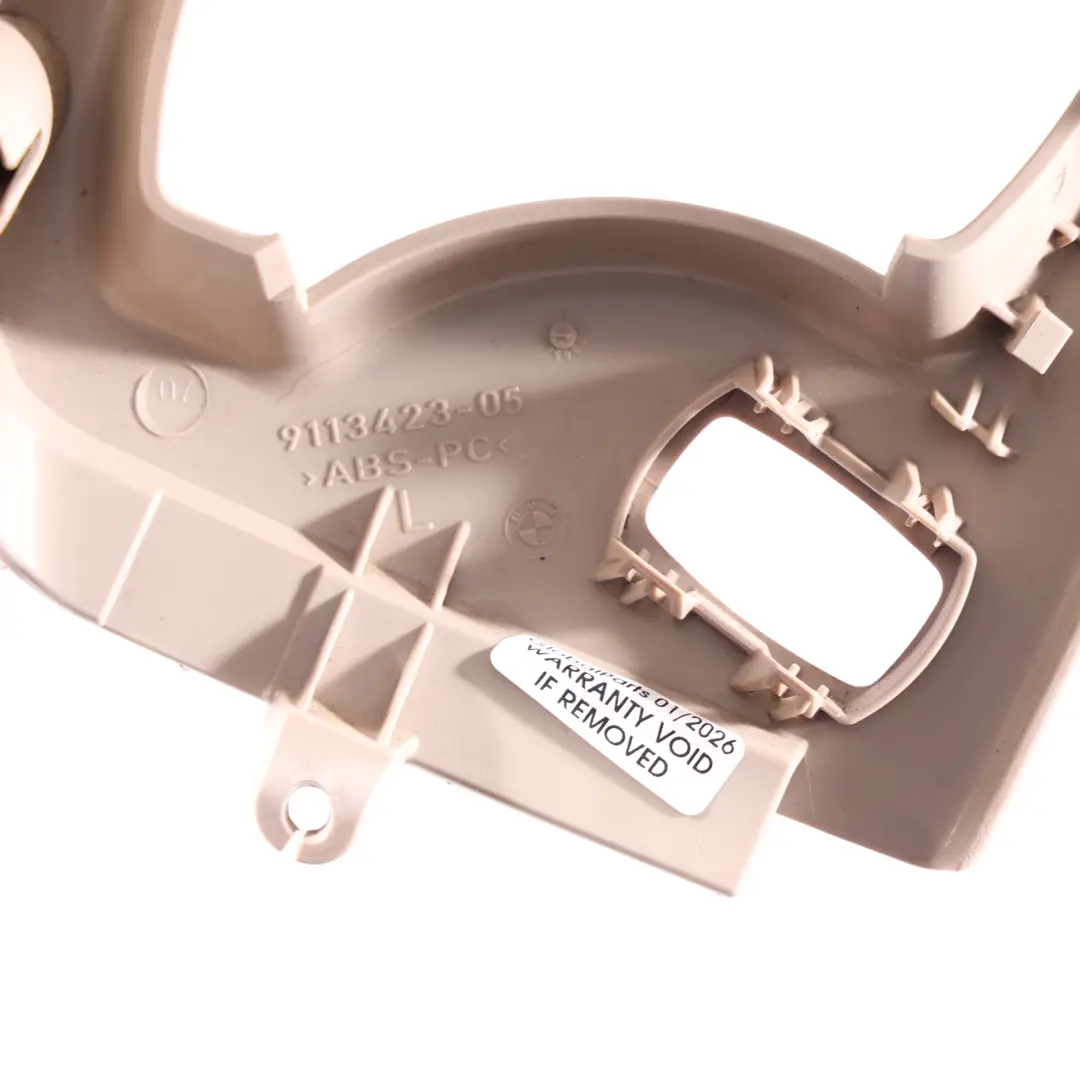 BMW Série 3 E93 LCI Cache Commande Siège Avant Gauche Oyster - SKU 9113423 - Numéro de pièce 9113423