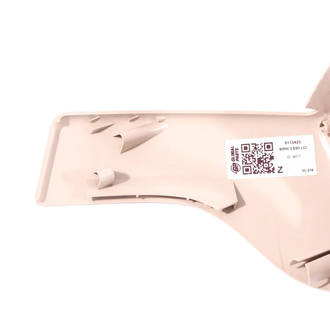 Controllo Rilascio Sedile Oyster Anteriore Sinistro per BMW 3 E93 LCI con numero di parte 9113423 BMW 3 E93 LCI Controllo Rilascio Sedile Oyster Anteriore Sinistro - SKU 9113423 - Numero di parte 9113423