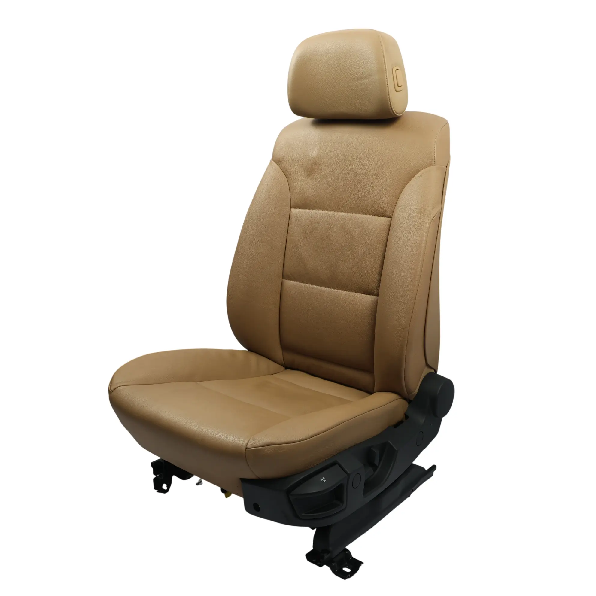 BMW E60 E61 LCI Sedile Anteriore Riscaldato Pelle Dakota Natural Brown Sinistro
