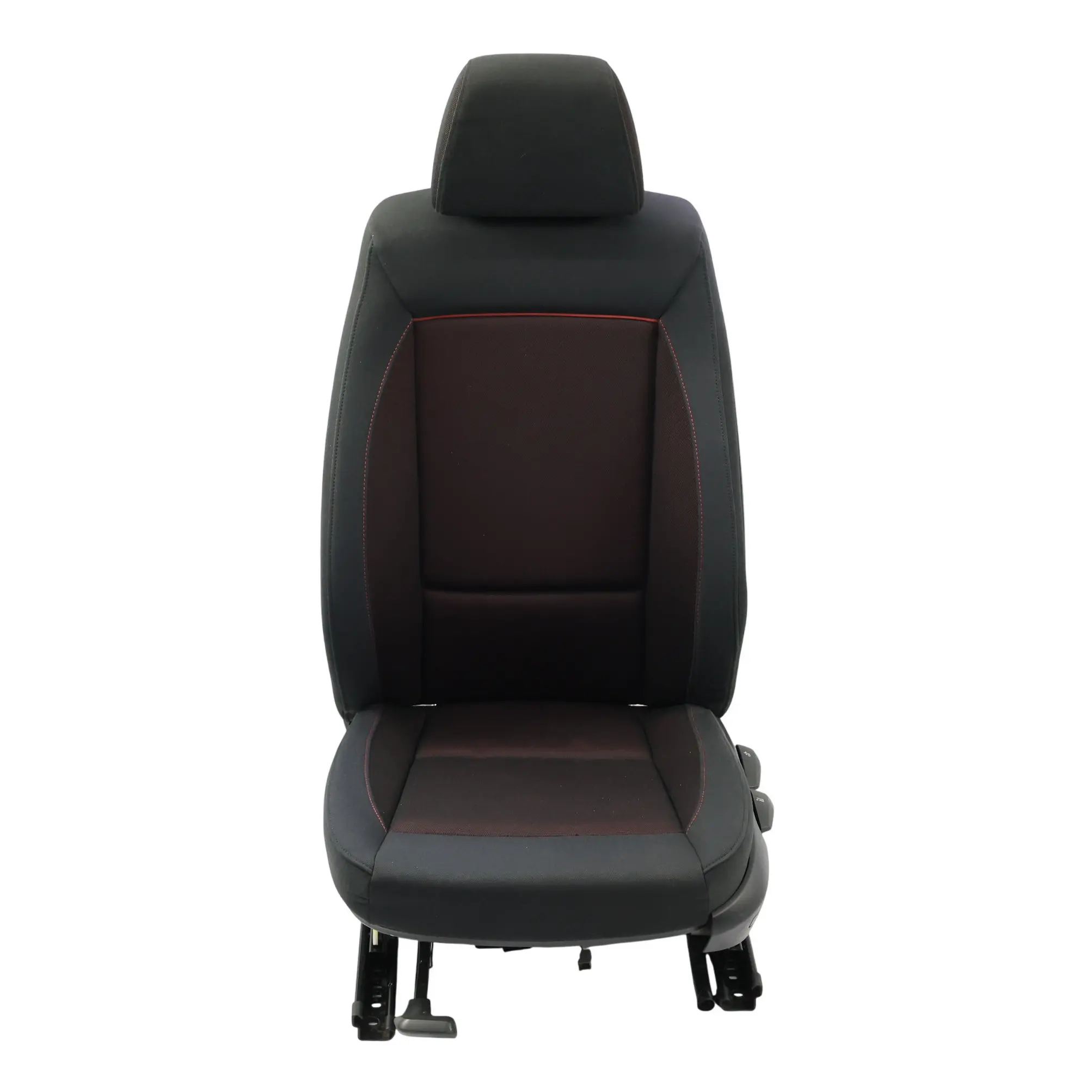 BMW E87 Seat Front Left N/S Interior Cloth Fabric Network Cranberry Red