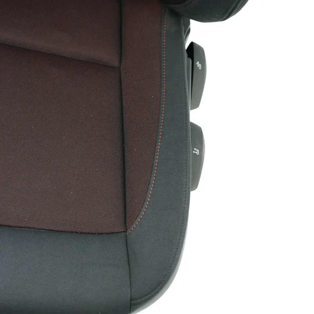 BMW E87 Seat Front Left N/S Interior Cloth Fabric Network Cranberry Red - SKU 9127245-1 - Part number 9127245
