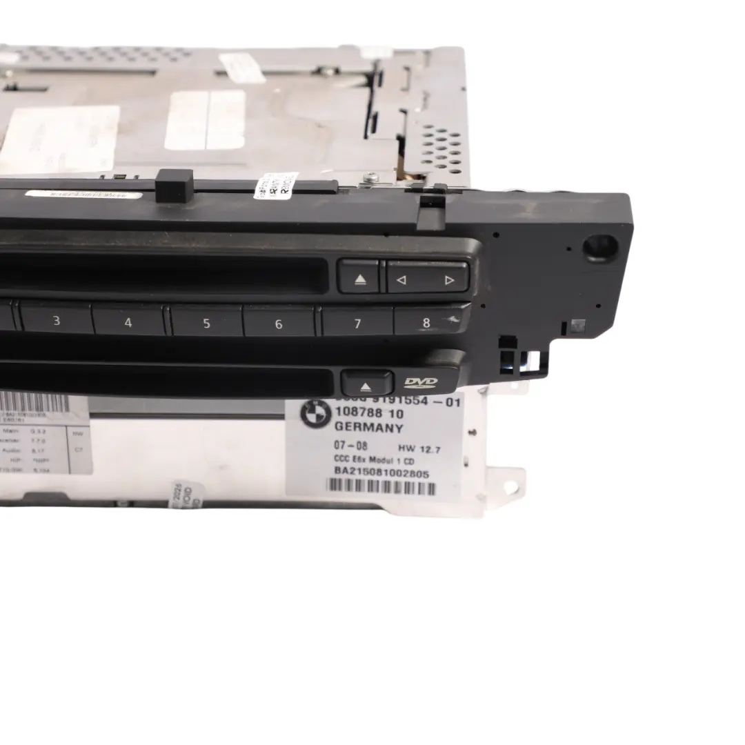 Navigation Head Unit CCC CD Sat Nav Player System Controller to BMW E60 E61 with Part number 9191554 BMW E60 E61 Navigation Head Unit CCC CD Sat Nav Player System Controller - SKU 9191554-1 - Part number 9191554