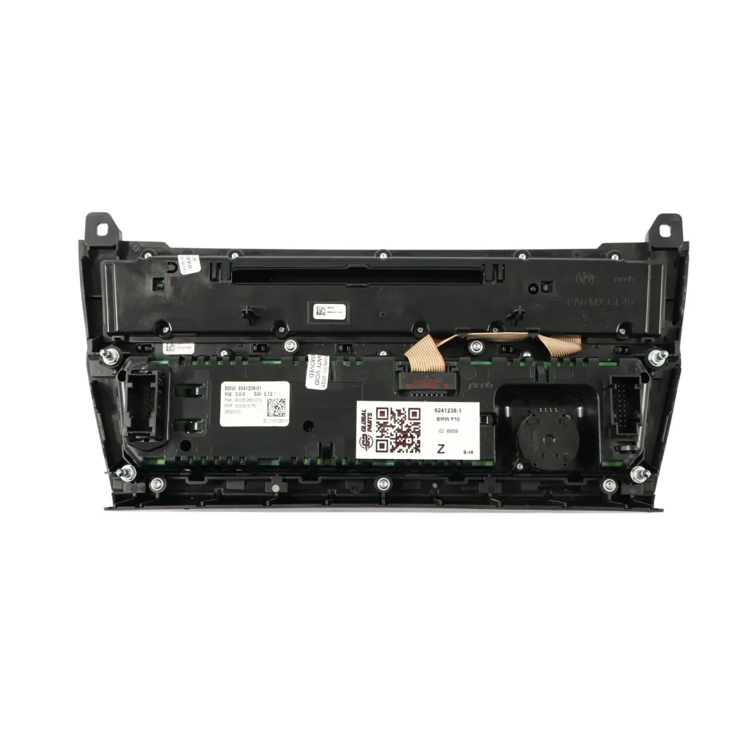 BMW F10 Radio Aria Condizionata Automatica A/C Pannello Interruttori - SKU 9241238-1 - Numero di parte 9241238