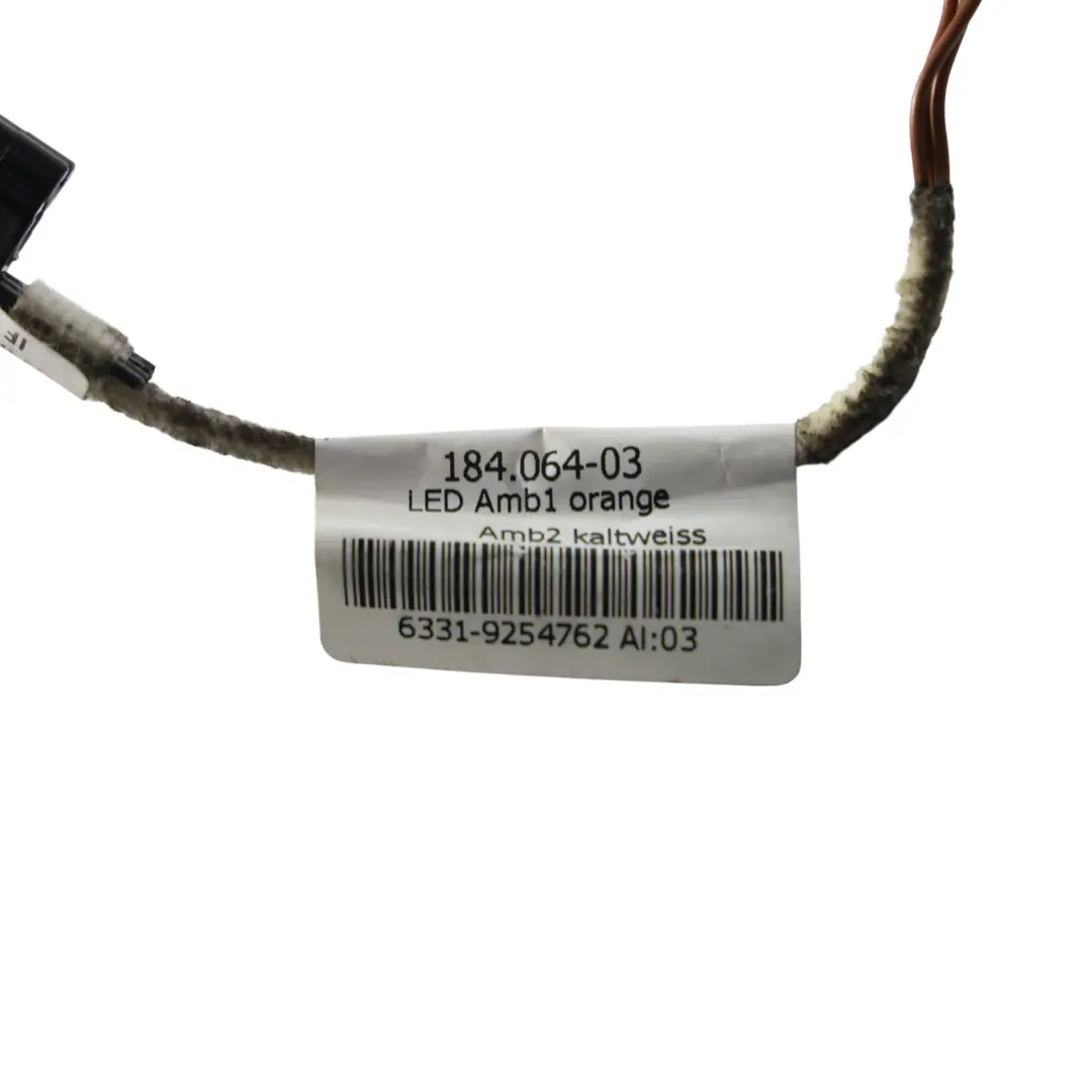 B-Pillar LED Module Interior Light Cable Wiring Harness to BMW F01 F07 with Part number 9254762 BMW F01 F07 B-Pillar LED Module Interior Light Cable Wiring Harness - SKU 9254762 - Part number 9254762