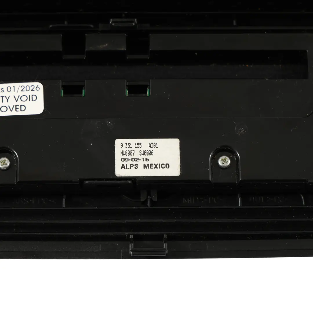 BMW F25 A/C Climatizzatore Interruttore Climatizzatore Alto Lucido - SKU 9359801 - Numero di parte 9359801