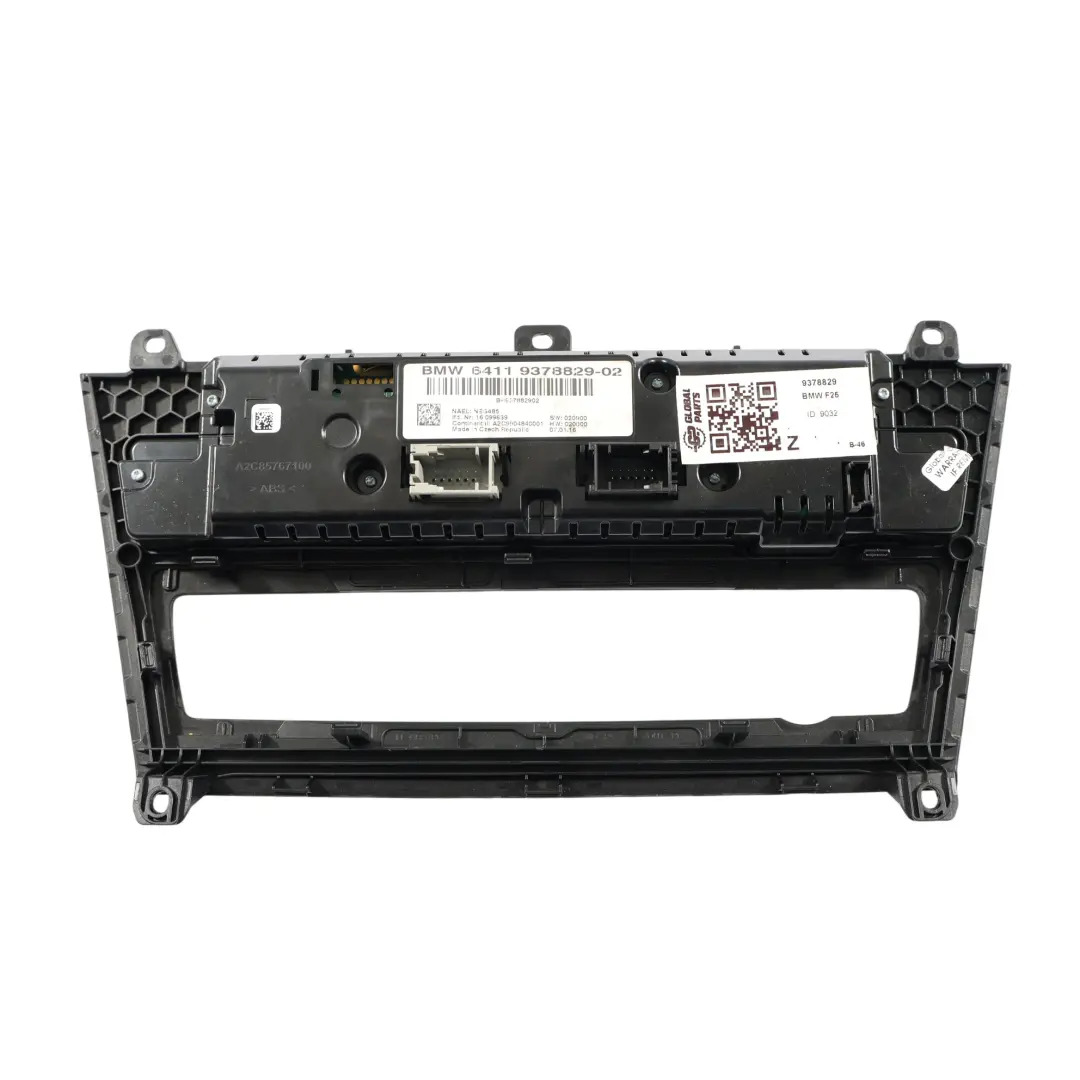 Panneau Commande Climatisation Finition Brillante pour BMW X3 F25 à propos du numéro de pièce 9378829 BMW X3 F25 Panneau Commande Climatisation Finition Brillante - SKU 9378829 - Numéro de pièce 9378829