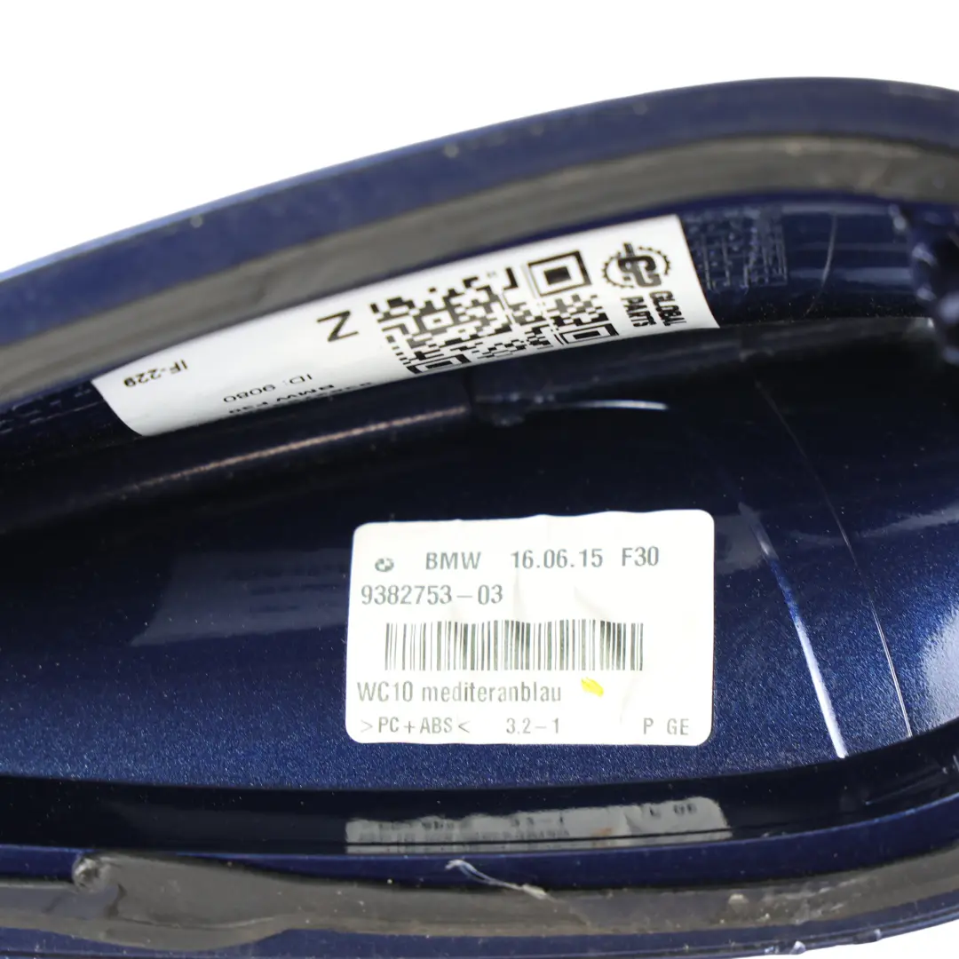 BMW F22 F30 F32 Techo Antena Aleta De Tiburón Cubierta Mediterranean Blue - C10 - SKU 9382753-MED - Número de pieza 9382753