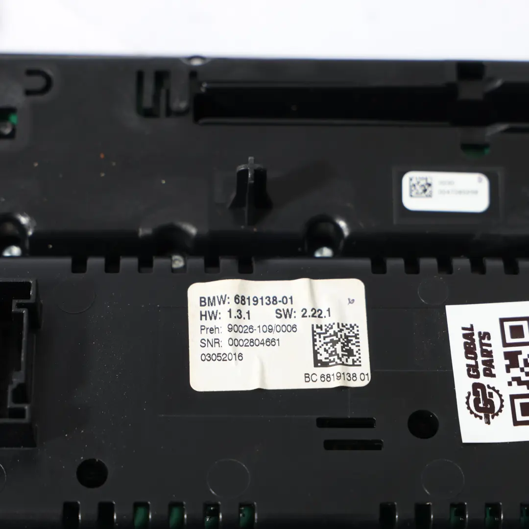 A/C Klimaanlagenschalter Radio Ventilator Heizung Bedienfeld für BMW F12 F13 mit Teilenummer 9386650 BMW F12 F13 A/C Klimaanlagenschalter Radio Ventilator Heizung Bedienfeld - SKU 9386650-2 - Teilenummer 9386650
