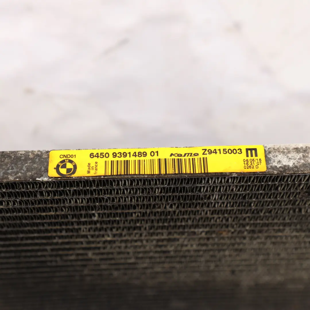 BMW F07 F10 F11 Condenseur Climatisation Radiateur Refroidissement A/C - SKU 9391489 - Numéro de pièce 9391489