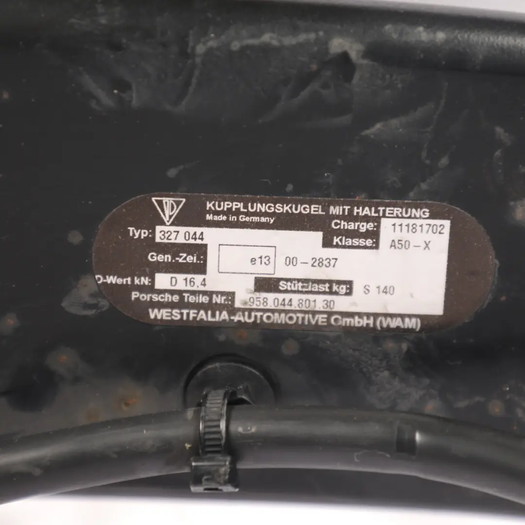 Porsche Cayenne 92A Rear Tow Bar Hitch Coupling - SKU 95804480130 - Part number 95804480130