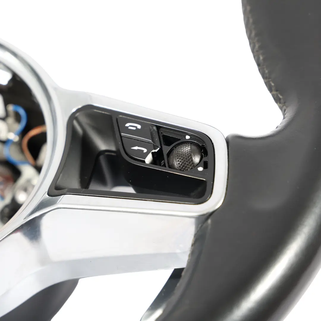 Porsche Cayenne 92A 958 Kierownica Czarna Skóra Łopatki - SKU 95834780410 - Numer Części 95834780410