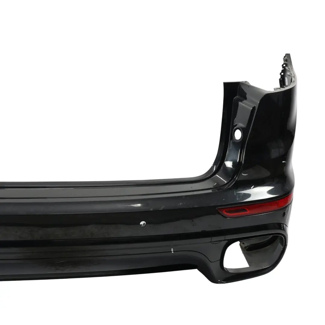 Porsche Cayenne 92A Zderzak Tylny Jet Black Czarny Metalik - C9X - SKU 95850541760-JBL - Numer Części 95850541760