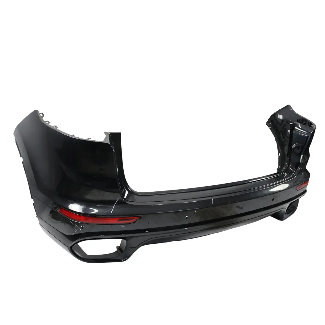 Bumper Trim Panel Covering Jet Black Metallic - C9X to Porsche Cayenne 92A Rear with Part number 95850541760 Porsche Cayenne 92A Rear Bumper Trim Panel Covering Jet Black Metallic - C9X - SKU 95850541760-JBL - Part number 95850541760