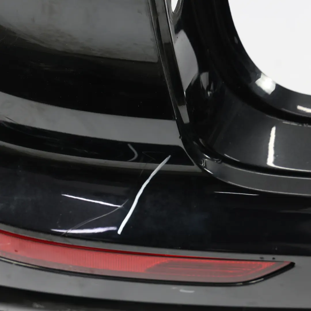 Porsche Cayenne 92A Rear Bumper Trim Panel Covering Jet Black Metallic - C9X - SKU 95850541760-JBL - Part number 95850541760