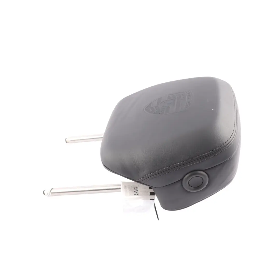 Porsche Cayenne 92A Seat Headrest Rear Left N/S Head Rest Black Leather - SKU 95852281401 - Part number 95852281401