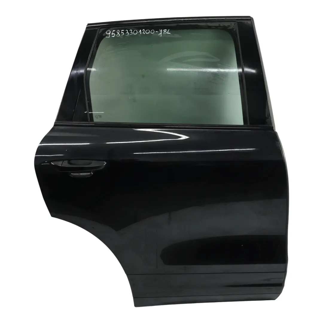 Door Rear Right O/S Jet Black Metallic - C9X to Porsche Cayenne 92A with Part number 95853301200 Porsche Cayenne 92A Door Rear Right O/S Jet Black Metallic - C9X - SKU 95853301200-JBL - Part number 95853301200