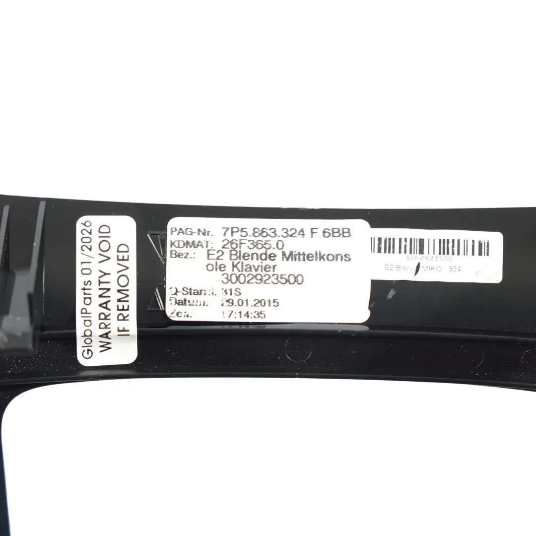 Porsche Cayenne 92A Ramka Tunelu Osłona Dźwigni Zmiany Biegów 7P5863324F - SKU 95855332400-1 - Numer Części 95855332400