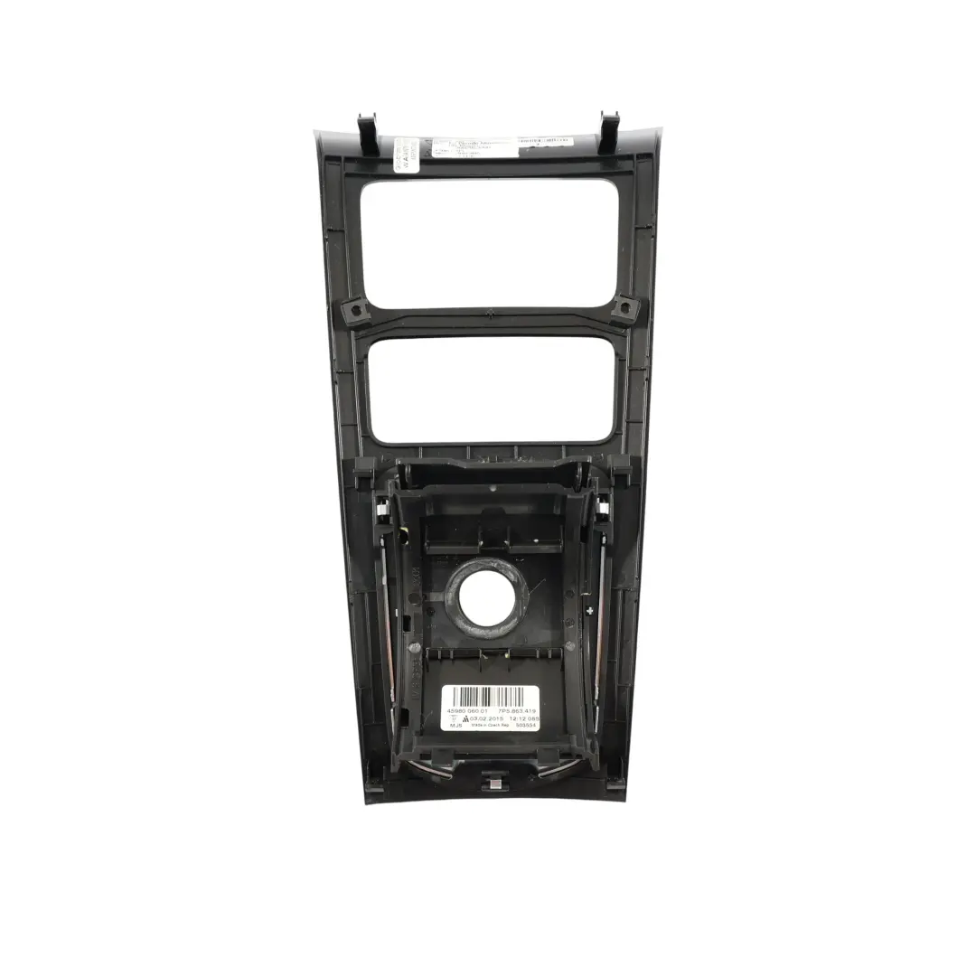 Selector Selecting Lever Surround Cover 7P5863324F to Porsche Cayenne 92A Gear with Part number 95855332400 Porsche Cayenne 92A Gear Selector Selecting Lever Surround Cover 7P5863324F - SKU 95855332400-1 - Part number 95855332400