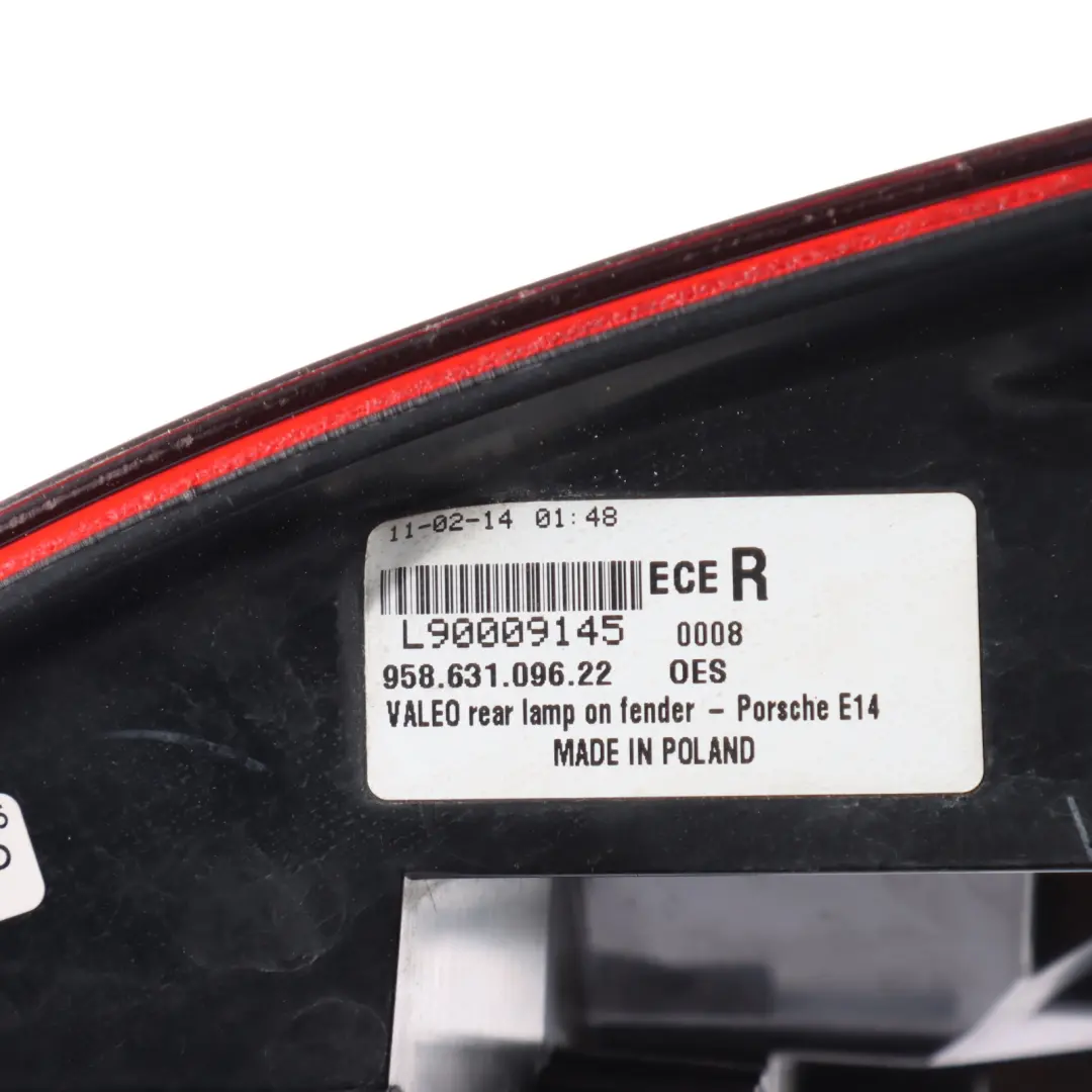Porsche Cayenne 92a Rear Taillight Tailgate Light Lamp Right O/s - SKU 95863109622 - Part number 95863109622