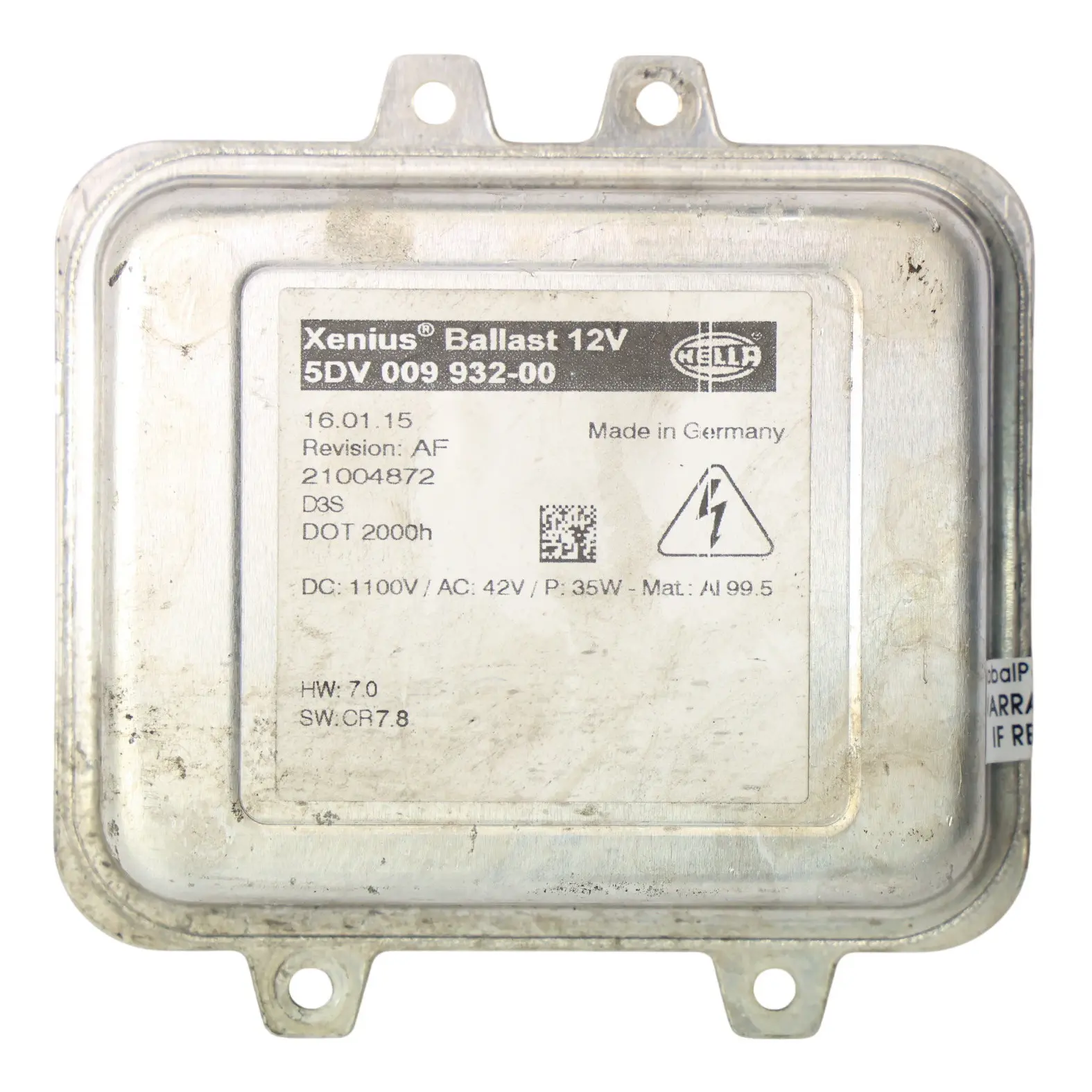 Porsche Cayenne 92A Headlight Ballast Left Right N/O/S 95863159701 5DV009932-00