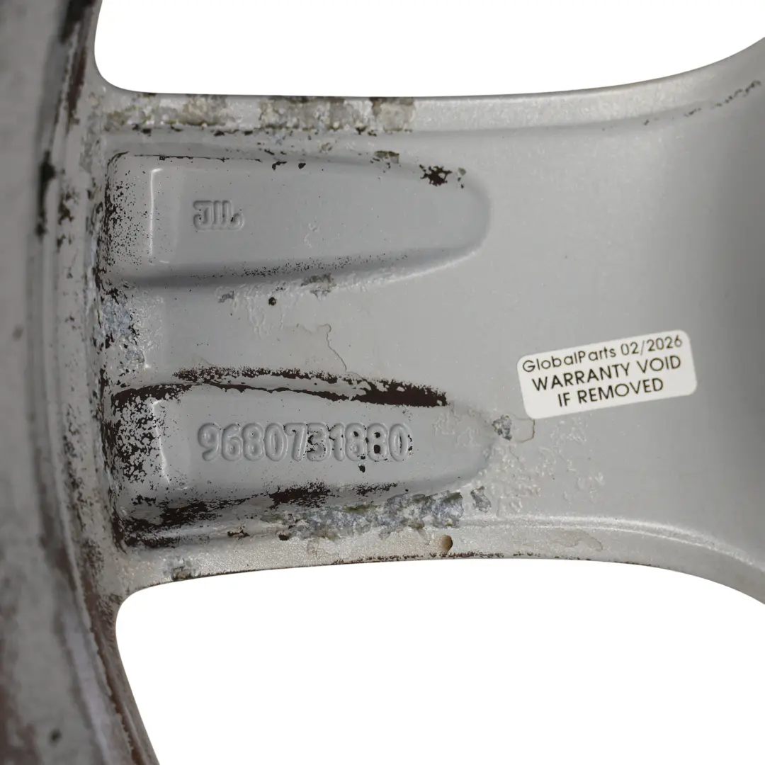 Peugeot 308 Argento Cerchio In Lega 17" 7.5J ET:32 - SKU 9680731880-2 - Numero di parte 9680731880