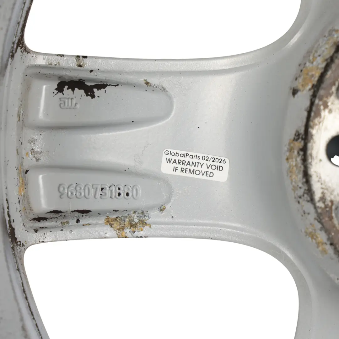 Peugeot 308 Silver Wheel Alloy Rim 17" 7.5J ET:32 - SKU 9680731880-3 - Part number 9680731880