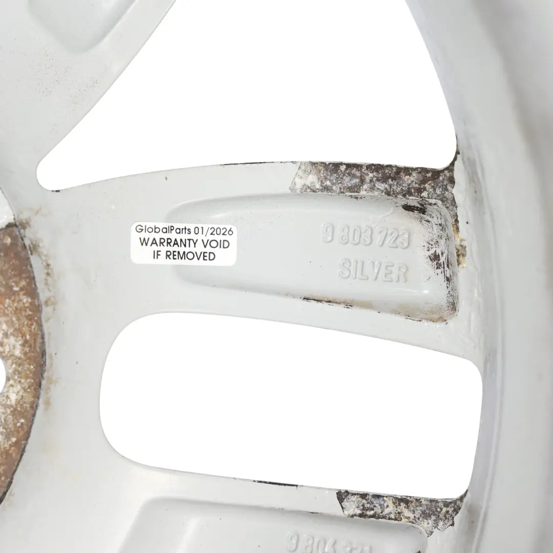 Mini Cooper R60 R61 Silver Wheel Alloy Rim 17" 7J 5-Star Double Spoke 124 - SKU 9803723-4 - Part number 9803723