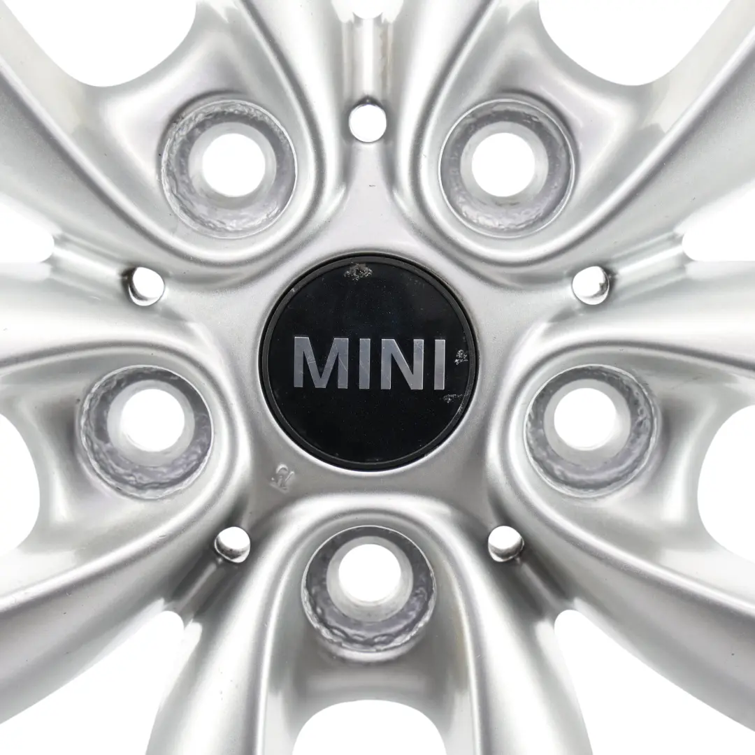 Alloy Rim 17" 7J 5-Star Double Spoke 124 to Mini Cooper R60 R61 Silver Wheel with Part number 9803723 Mini Cooper R60 R61 Silver Wheel Alloy Rim 17" 7J 5-Star Double Spoke 124 - SKU 9803723-4 - Part number 9803723