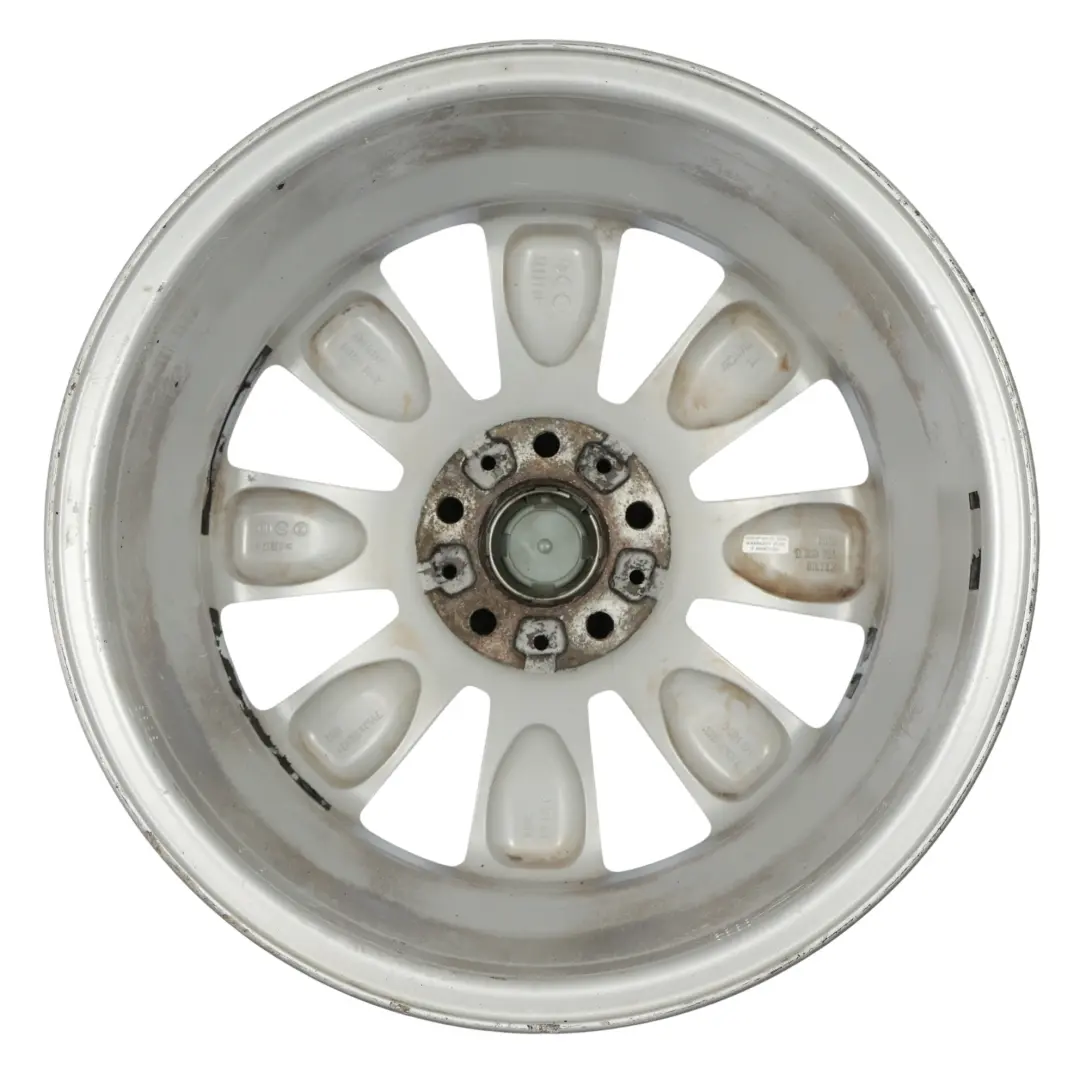 R61Llanta de Aluminio de plata 18" ET: 52 7,5J Turbo Fan 126 para Mini Cooper R60 con número de pieza 9803724 Mini Cooper R60 R61Llanta de Aluminio de plata 18" ET: 52 7,5J Turbo Fan 126 - SKU 9803724-2 - Número de pieza 9803724