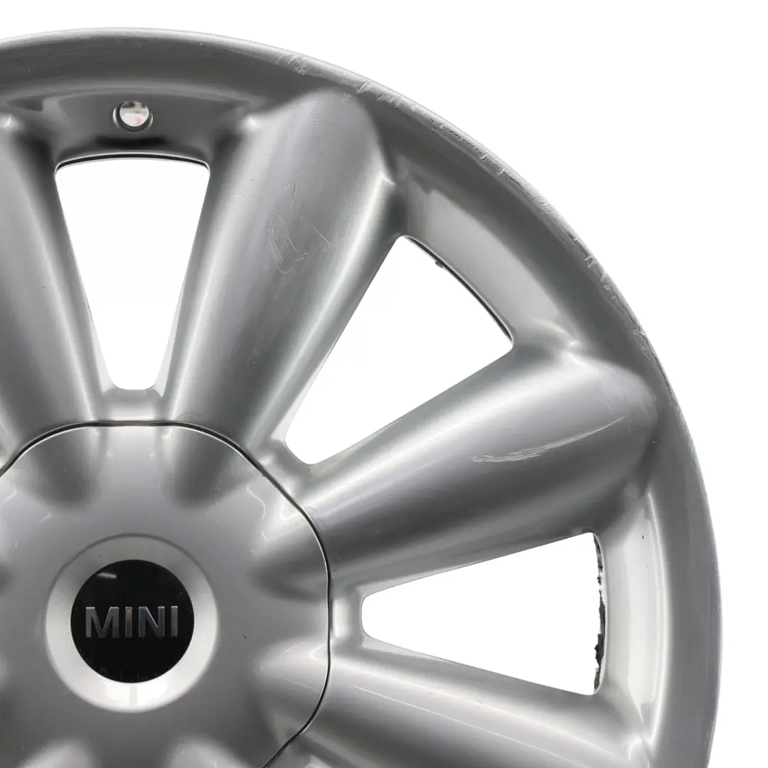 Silber Alu Felge Alufelge 18" ET:52 7,5J Turbo Fan 126 für Mini Cooper R60 R61 mit Teilenummer 9803724 Mini Cooper R60 R61 Silber Alu Felge Alufelge 18" ET:52 7,5J Turbo Fan 126 - SKU 9803724-2 - Teilenummer 9803724