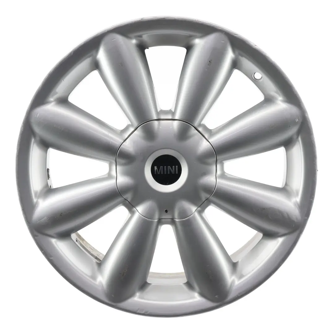 Mini Cooper R60 R61 Silver Wheel Alloy Rim 18" ET:52 7,5J Turbo Fan 126 - SKU 9803724-3 - Part number 9803724