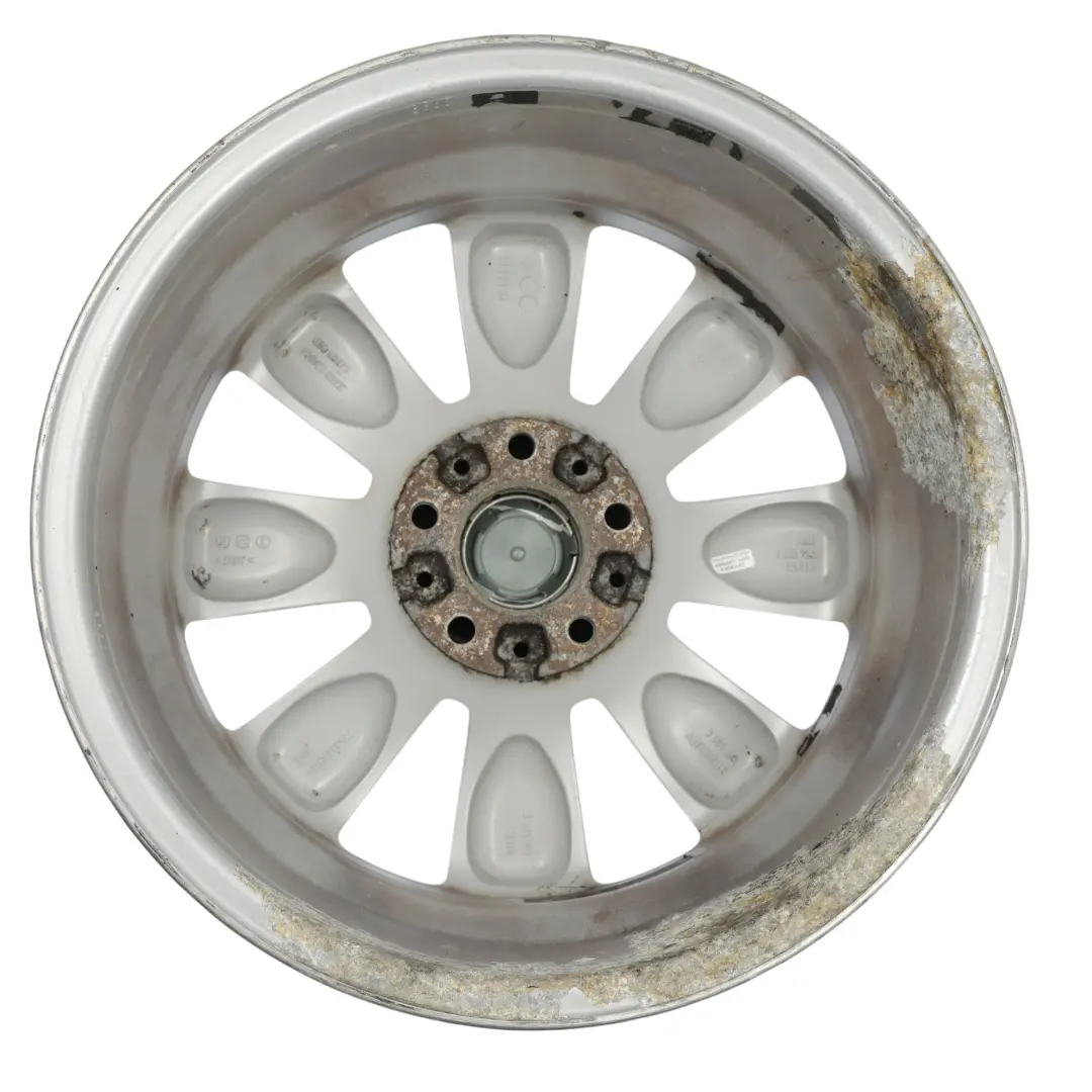 Alloy Rim 18" ET:52 7,5J Turbo Fan 126 to Mini Cooper R60 R61 Silver Wheel with Part number 9803724 Mini Cooper R60 R61 Silver Wheel Alloy Rim 18" ET:52 7,5J Turbo Fan 126 - SKU 9803724-3 - Part number 9803724