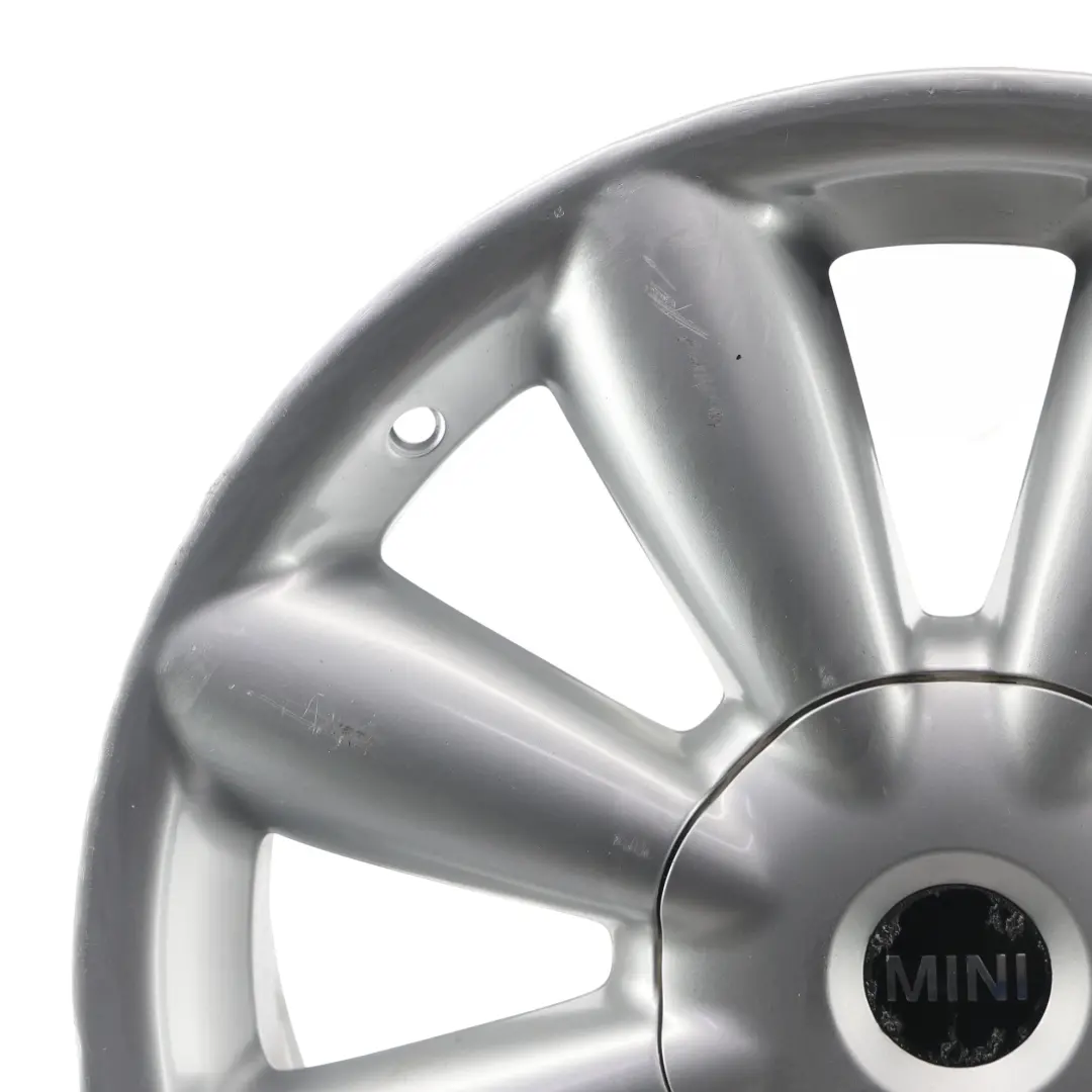 Mini Cooper R60 R61 Silver Wheel Alloy Rim 18" ET:52 7,5J Turbo Fan 126 - SKU 9803724-4 - Part number 9803724