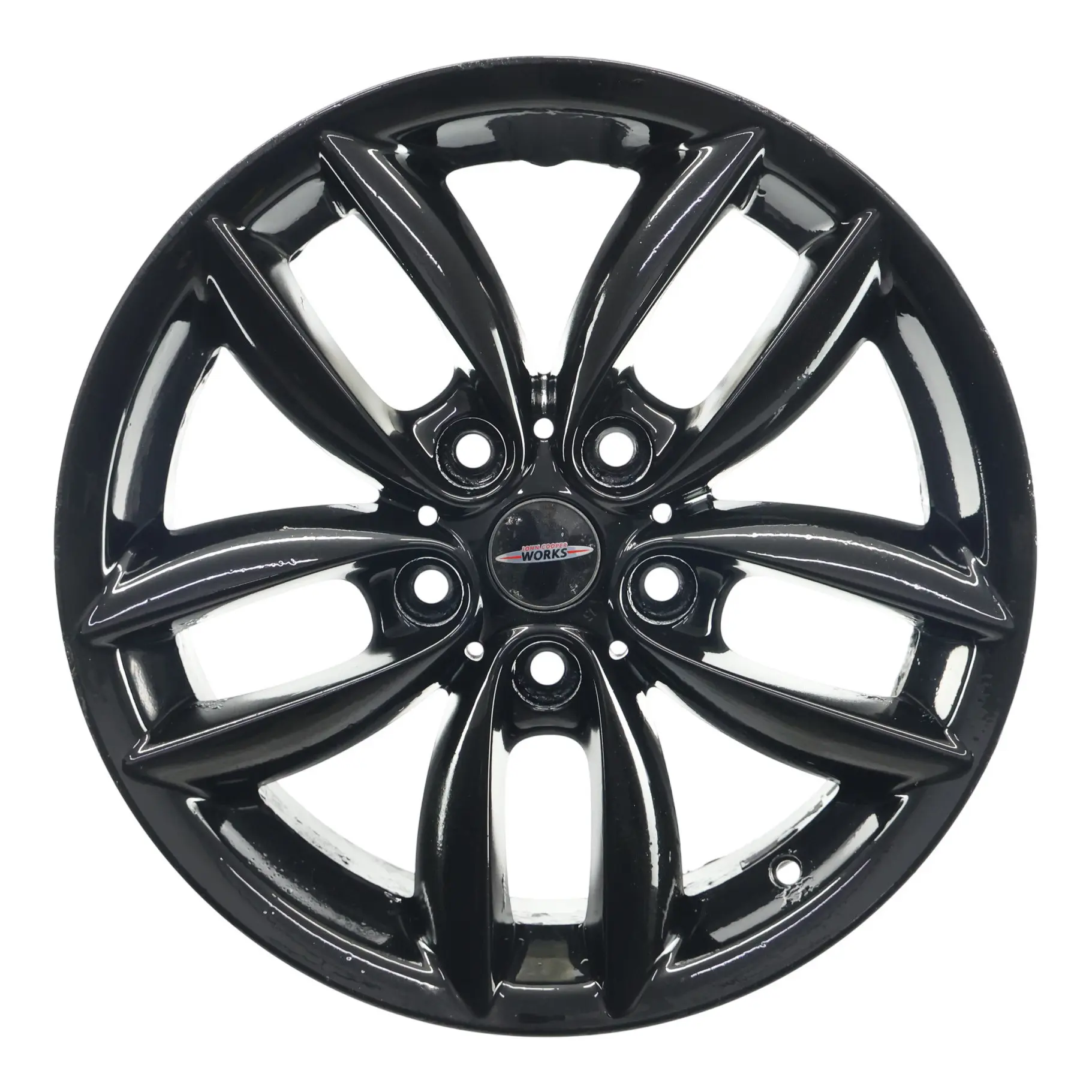 Mini Cooper R60 R61 Black Wheel Alloy Rim 17" 7J 5-Star Double Spoke 124 9803726