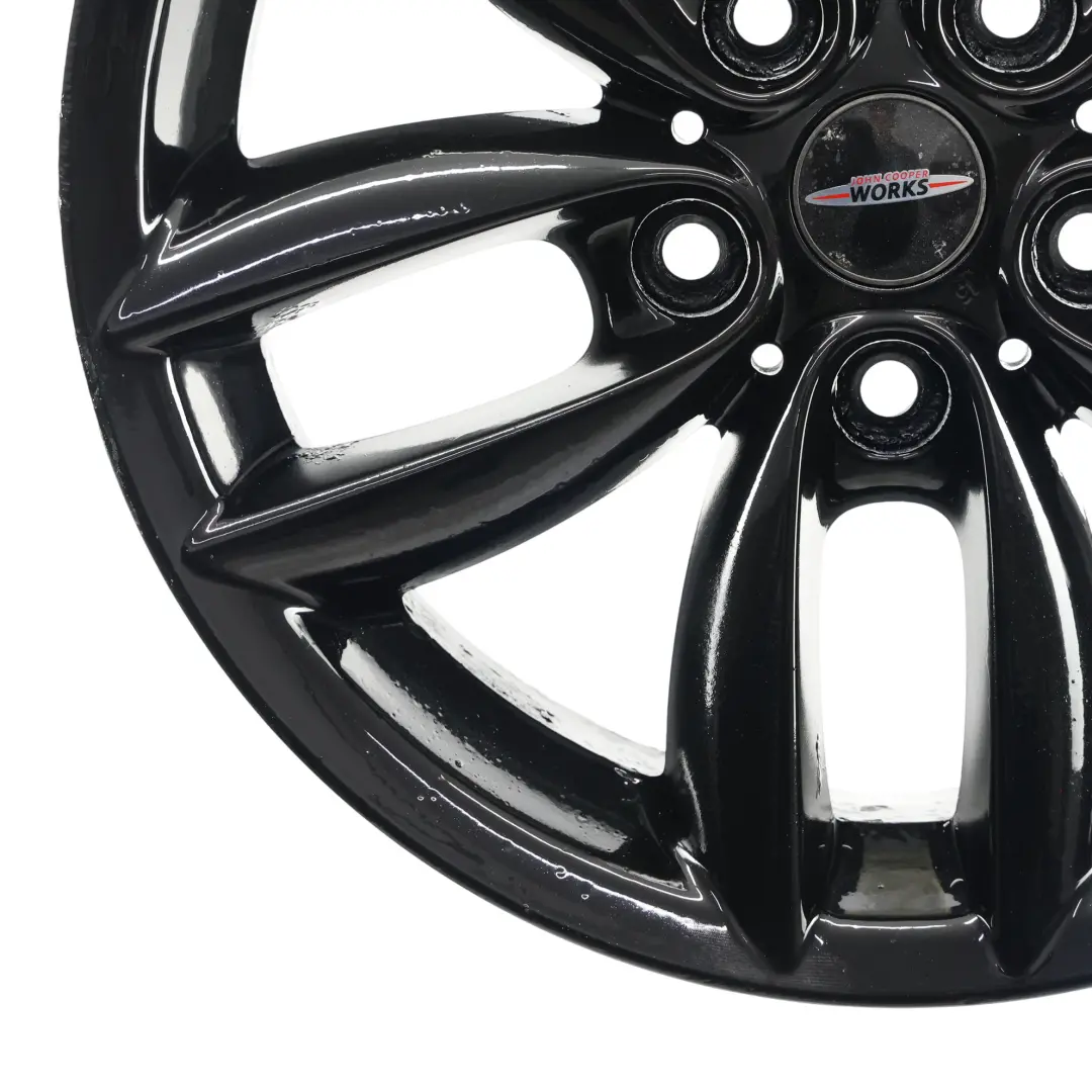 Alloy Rim 17" 7J 5-Star Double Spoke 124 to Mini Cooper R60 R61 Black Wheel with Part number 9803726 Mini Cooper R60 R61 Black Wheel Alloy Rim 17" 7J 5-Star Double Spoke 124 - SKU 9803726-2 - Part number 9803726