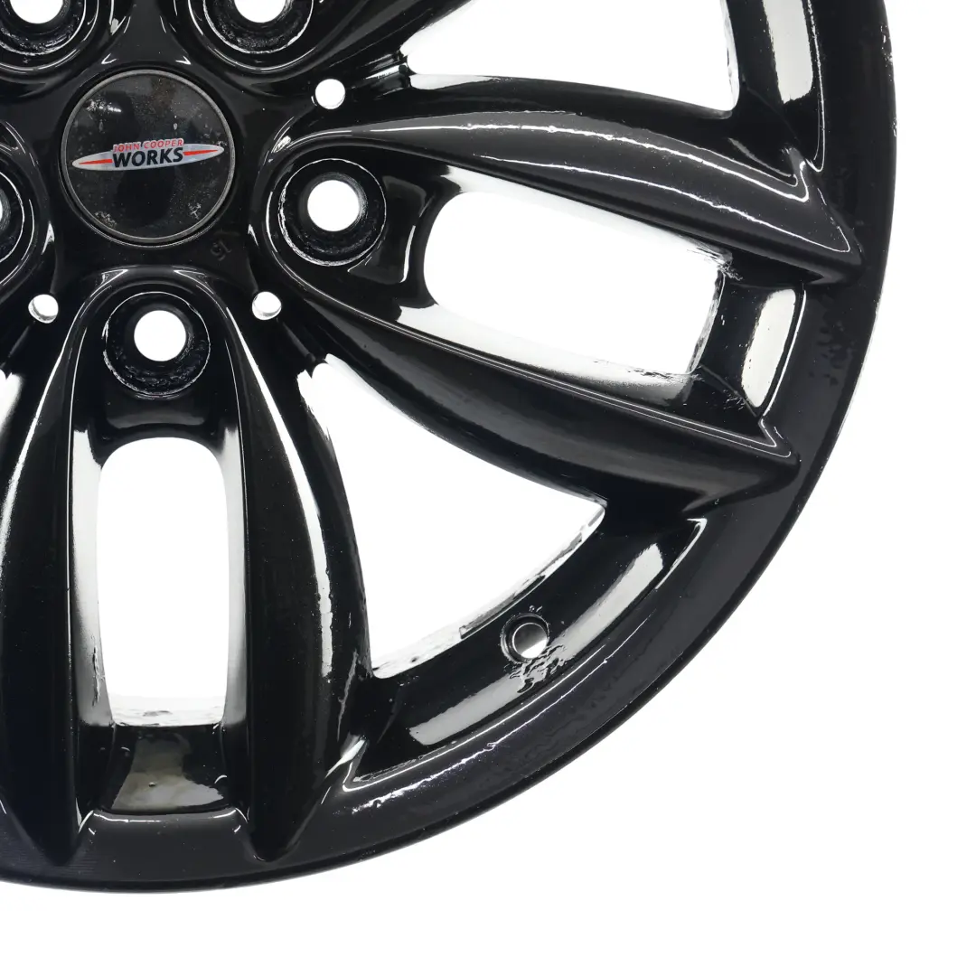 Mini Cooper R60 R61 Black Wheel Alloy Rim 17" 7J 5-Star Double Spoke 124 - SKU 9803726-2 - Part number 9803726