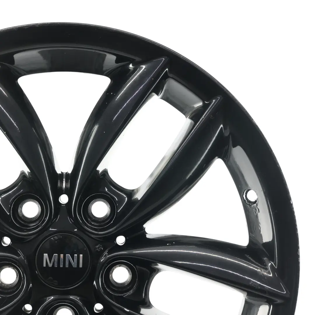 Rim Alloy Black 17" 7J ET:50 5-Star Double Spoke 124 to Mini Cooper R60 R61 Wheel with Part number 9803726 Mini Cooper R60 R61 Wheel Rim Alloy Black 17" 7J ET:50 5-Star Double Spoke 124 - SKU 9803726-5 - Part number 9803726