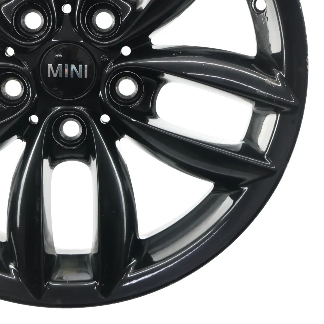 Rim Alloy Black 17" 7J ET:50 5-Star Double Spoke 124 to Mini Cooper R60 R61 Wheel with Part number 9803726 Mini Cooper R60 R61 Wheel Rim Alloy Black 17" 7J ET:50 5-Star Double Spoke 124 - SKU 9803726-5 - Part number 9803726