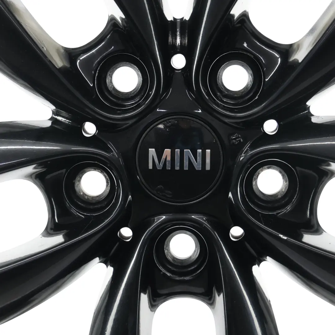 Rim Alloy Black 17" 7J ET:50 5-Star Double Spoke 124 to Mini Cooper R60 R61 Wheel with Part number 9803726 Mini Cooper R60 R61 Wheel Rim Alloy Black 17" 7J ET:50 5-Star Double Spoke 124 - SKU 9803726-5 - Part number 9803726