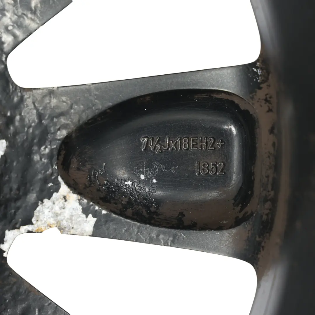 Mini Cooper One R60 R61 Llanta de aleación negra 18" 7,5J ET:52 Turbo Fan 126 - SKU 9804374-2 - Número de pieza 9804374