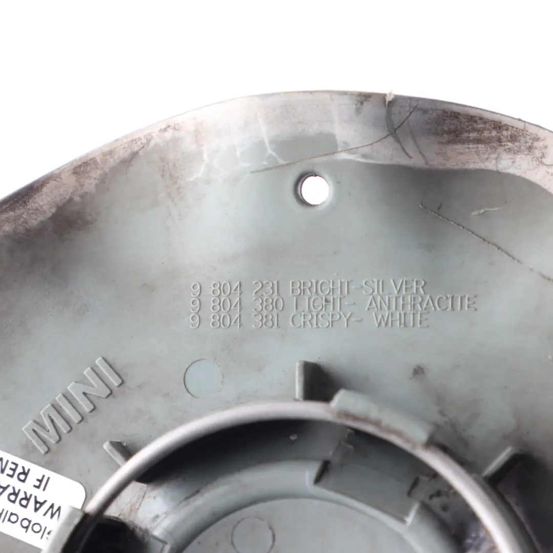 Rim Centre Cover Hub Cap Trim to Mini Countryman R60 Wheel with Part number 9804380 Mini Countryman R60 Wheel Rim Centre Cover Hub Cap Trim - SKU 9804380 - Part number 9804380