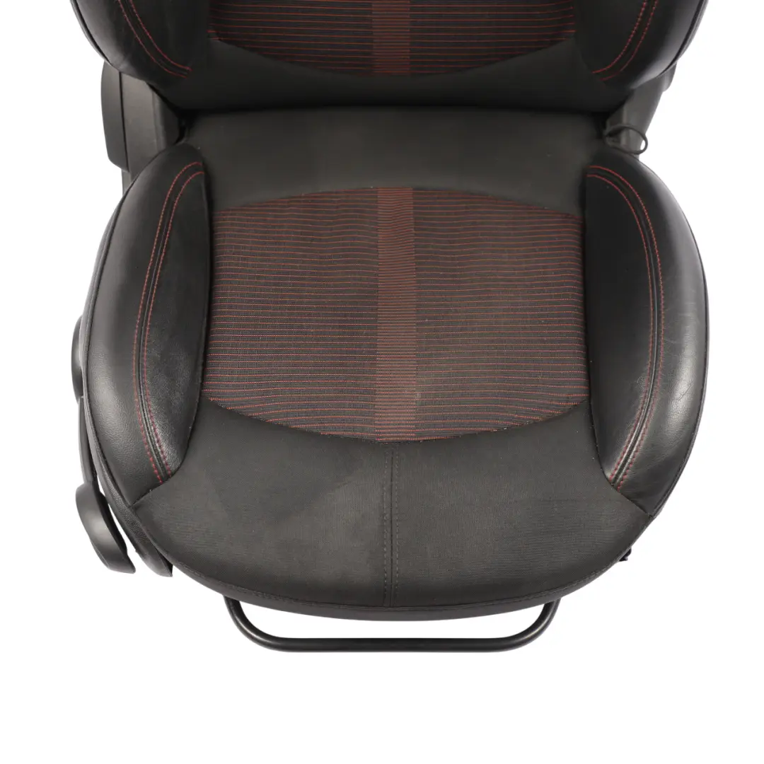  Front Seat MINI R60 Countryman Right O/S Sport Cloth Leather Parallel Lines Red HEATED - SKU 9805156-2 - Part number 9805156